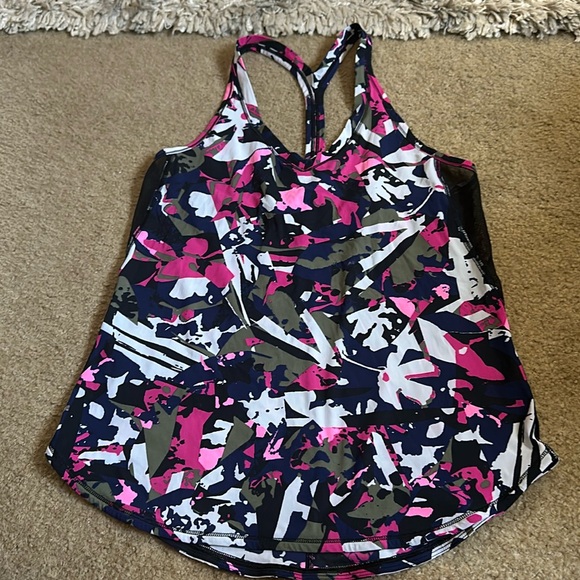 LULULEMON Fast Lane Singlet Pop Cut Boom Juice Multi / Black - Picture 9 of 15